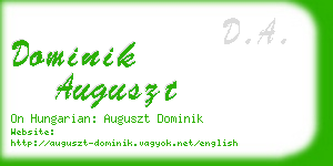 dominik auguszt business card